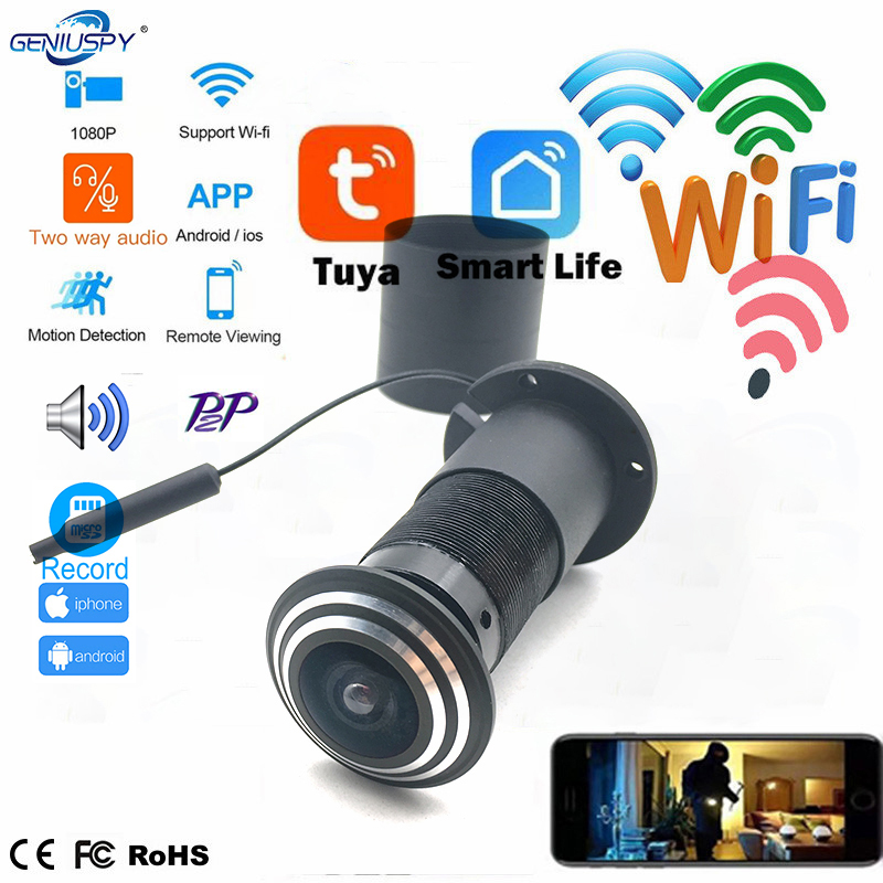 Home Security Front Door Camera - 1080P Mini wizjer Wifi wizjer otwór