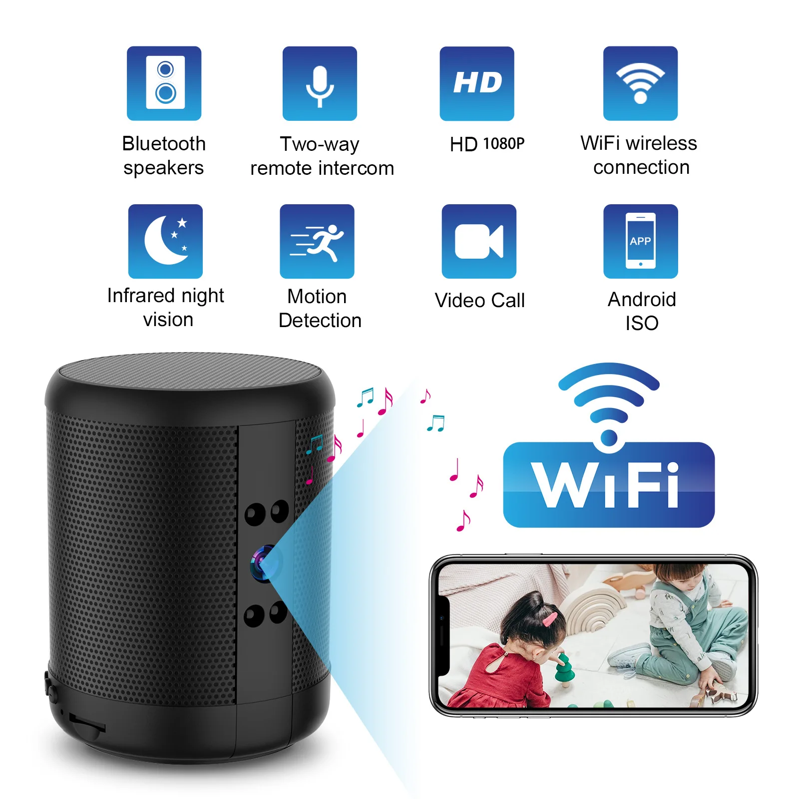 Kamera bezpieczeństwa WiFi z g – Home Security Robot recenzja i cena